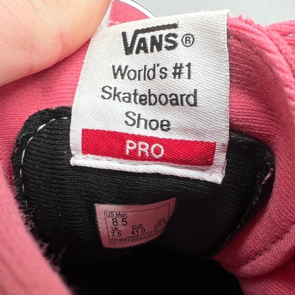 Vans Men's Pro Classics Old Skool Cherckerboard High Top Lace Up‎ Sneakers - Picture 13 of 13